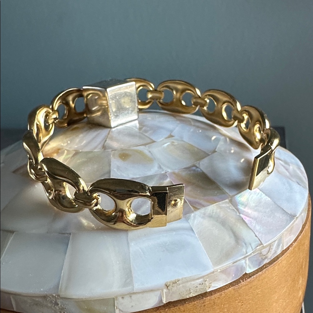 Mariner Puff Stainless Steel Hinged Bangle Bracelet - Picture 2 of 5